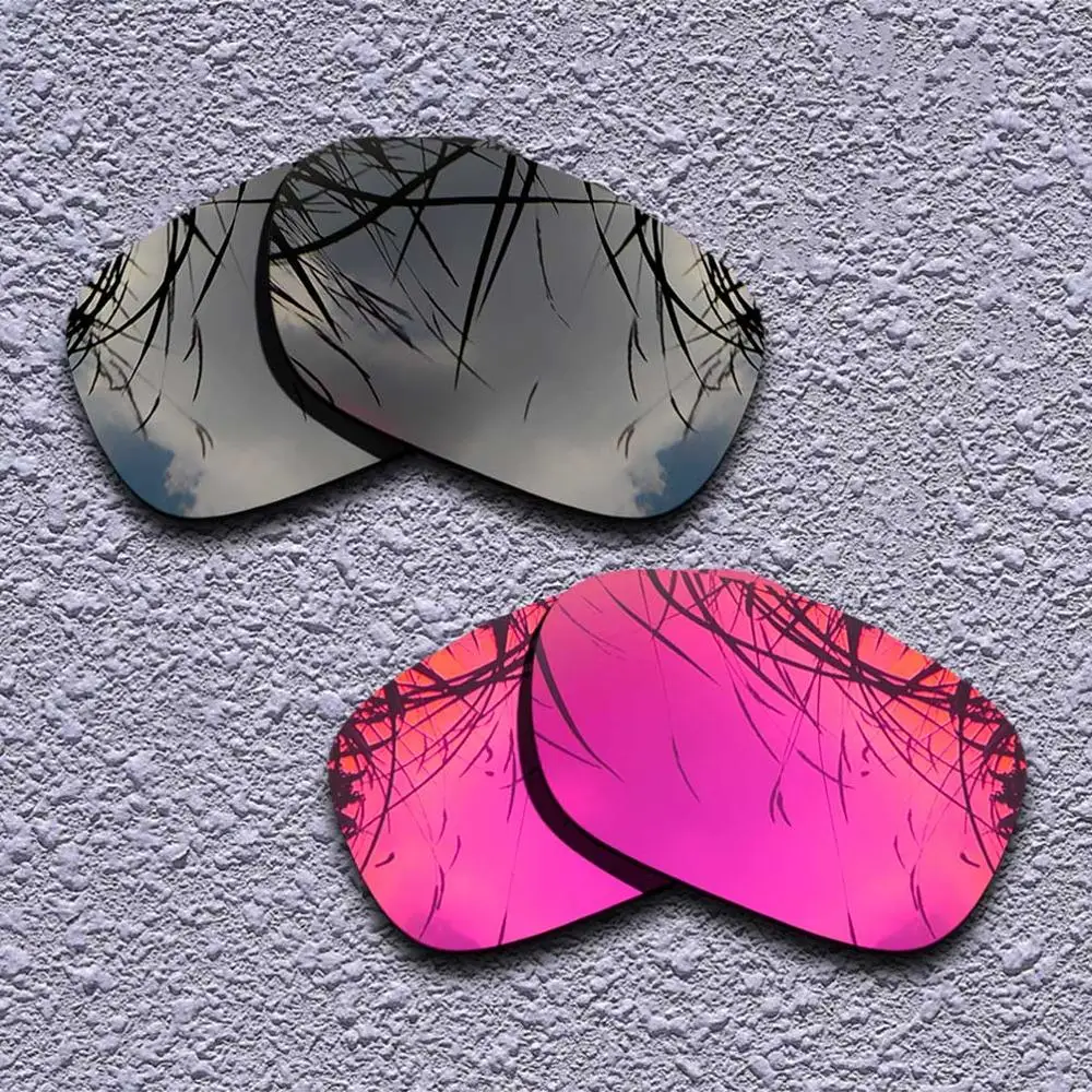 2 пары поляризованных сменных линз для солнцезащитных очков Oakley TwoFace-несколько вариантов - Цвет линз: Black-Purple Red