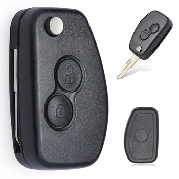 Keyforkess per Renault Megane Clio Modus Espace Kangoo Scenic Originale/Modificato di Vibrazione A Distanza Piegante 2 BTN Chiave Borsette Caso fob VAC102 - KEYECU per Renault Megane Clio Modus Espace Kangoo Scenic Originale Modificato di Vibrazione A Distanza