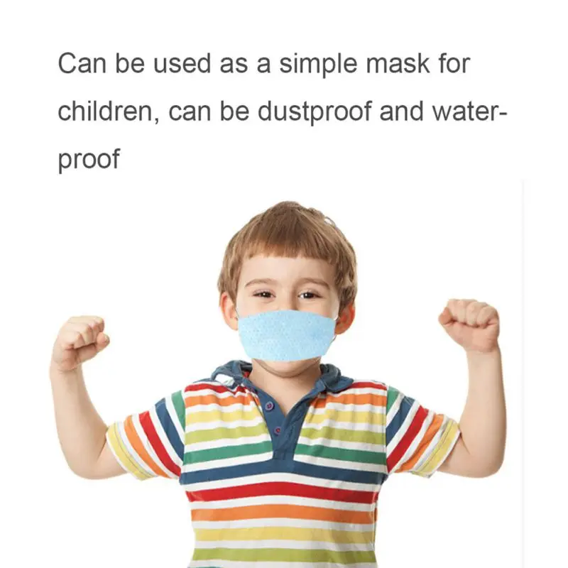 

5/10pcs DIY Kid Mask Face Masks With Elastic Earloop, 3-Ply Thicker Breathable Comfortable Safety Masks For Child Dropshipping