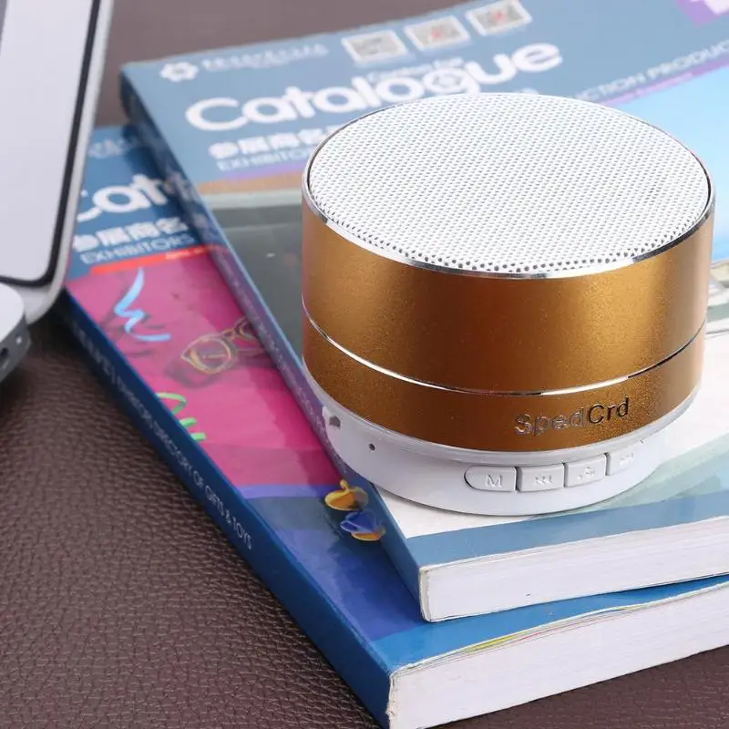 Синий A10 металлический Bluetooth звук сабвуфер мини маленький стальной пистолет беспроводной штекер небольшой динамик Bluetooth 4,1 беспроводное соединение