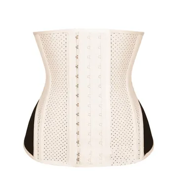 

Women Mesh Breathable Steel Bone Waist Trainer Shapers Rubber Sculpting Sleeve Abdominal Girdle Slimming Corset FS1