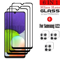 Volle Kleber Glas Für Samsung Galaxy A22 Screen Protector Gehärtetem Glas Für Samsung A22 5G Schutz Film Für Samsung a22