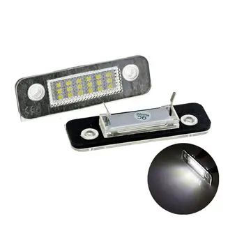 

2Pcs 12V 18 LED Car License Plate Light White Number Plate Lamps Light SMD For Ford Fusion for Mondeo/MK2 for Fiesta MK5 X6HF