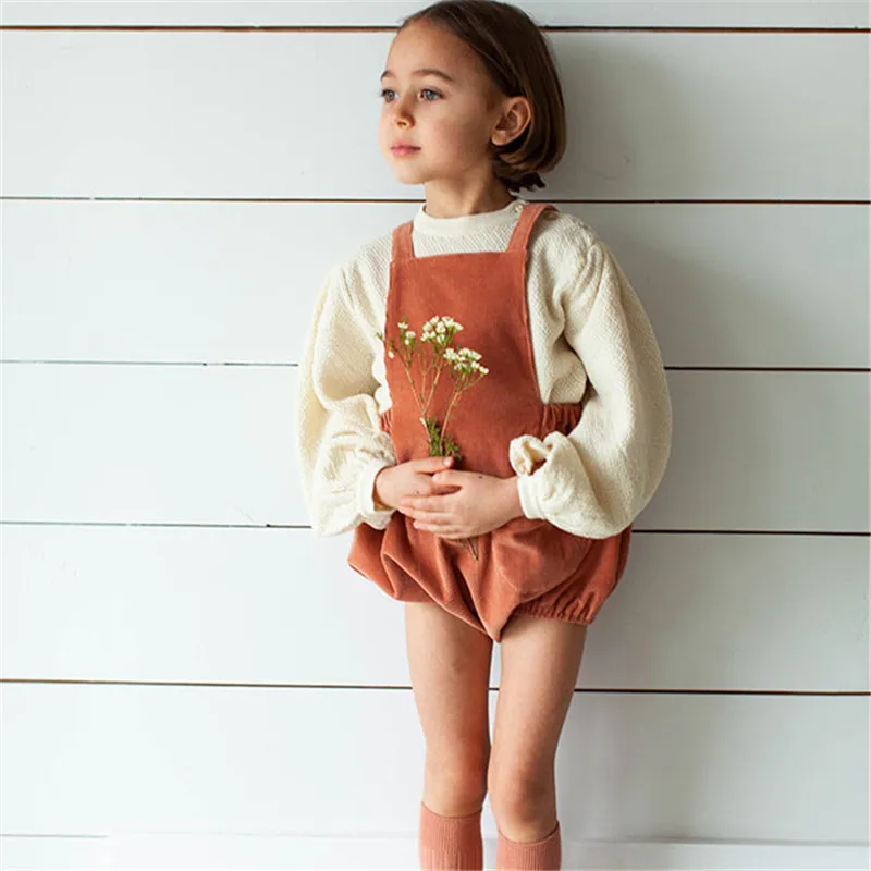 Soor Ploom/шаровары для маленьких девочек; красивые вельветовые Комбинезоны для маленьких мальчиков; высококачественные детские шаровары в европейском стиле