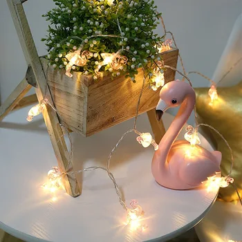 

Led Net Red Flamingo Lamp String Fire Crane Han Feng Girl Room Dormitory Decoration Christmas Party Festival Light Fairy Lights