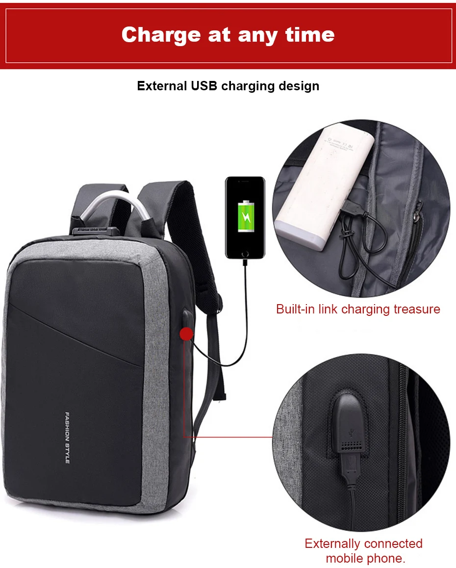 Shellnail, мужские сумки, Противоугонный рюкзак, новинка, для ноутбука, Usb, Зарядные рюкзаки, водонепроницаемый рюкзак, сумки для деловых поездок