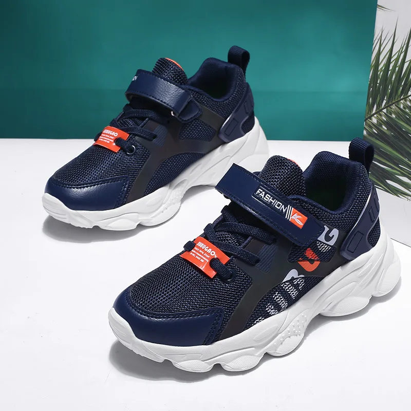 

Children Girls Dad Shoes 19 Spring And Autumn New Style Comfortable Fashion Casual Velcro Mesh Sports Shoe Korean-style