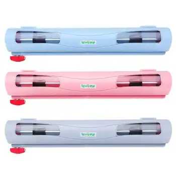

New Food Wraps Cutter Fresh Keeping Plastic Cling Wraps Preservative Film Dispenser Organizer Kitchen Tool Accessories 3 Colors