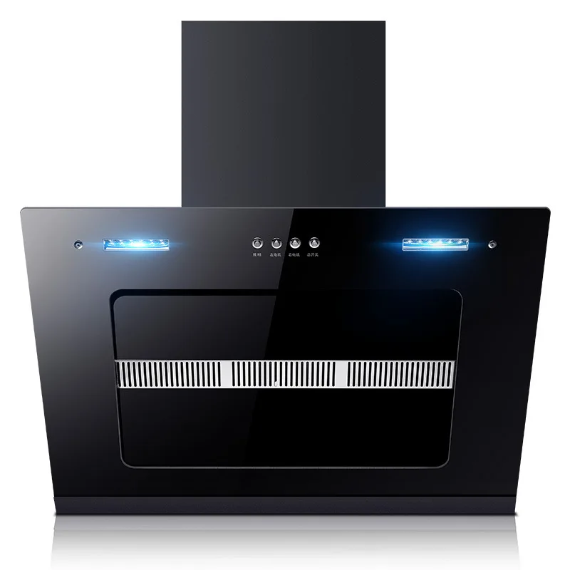 

Household Range Hood Wall-mounted Smoking Machine Double Motor Side Suction Type Large Suction Automatic Cleaning Range Hood