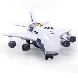 Имитирующая дорожка инерции музыкальный светильник самолет игрушка самолет ранний модель самолета Q6PD