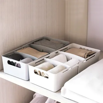 

Multi-functional Extension Plastic Storage Box Adjustable Drawer Organizer Bra Container Socks Case Closet Organization