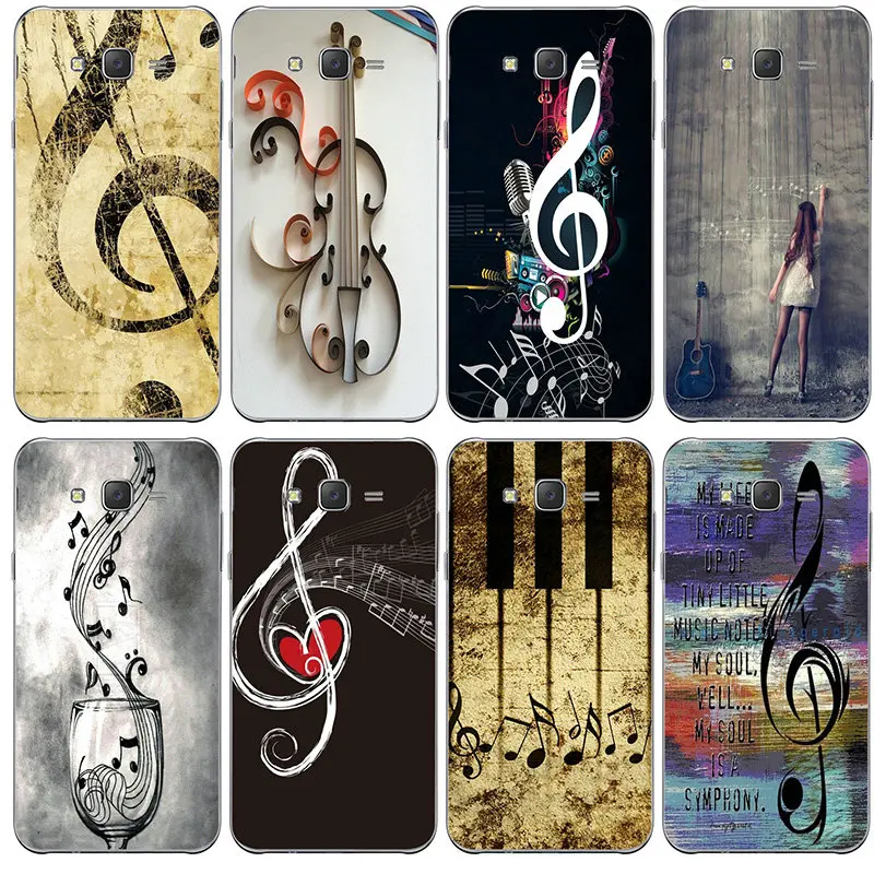 Silicone Soft TPU Phone Case for Samsung Galaxy A3 A5 A7 A8 J1 J3 J4 J5 J6 J7 J8 2015 2016 2017 2018 Music Notes Is Life | Мобильные