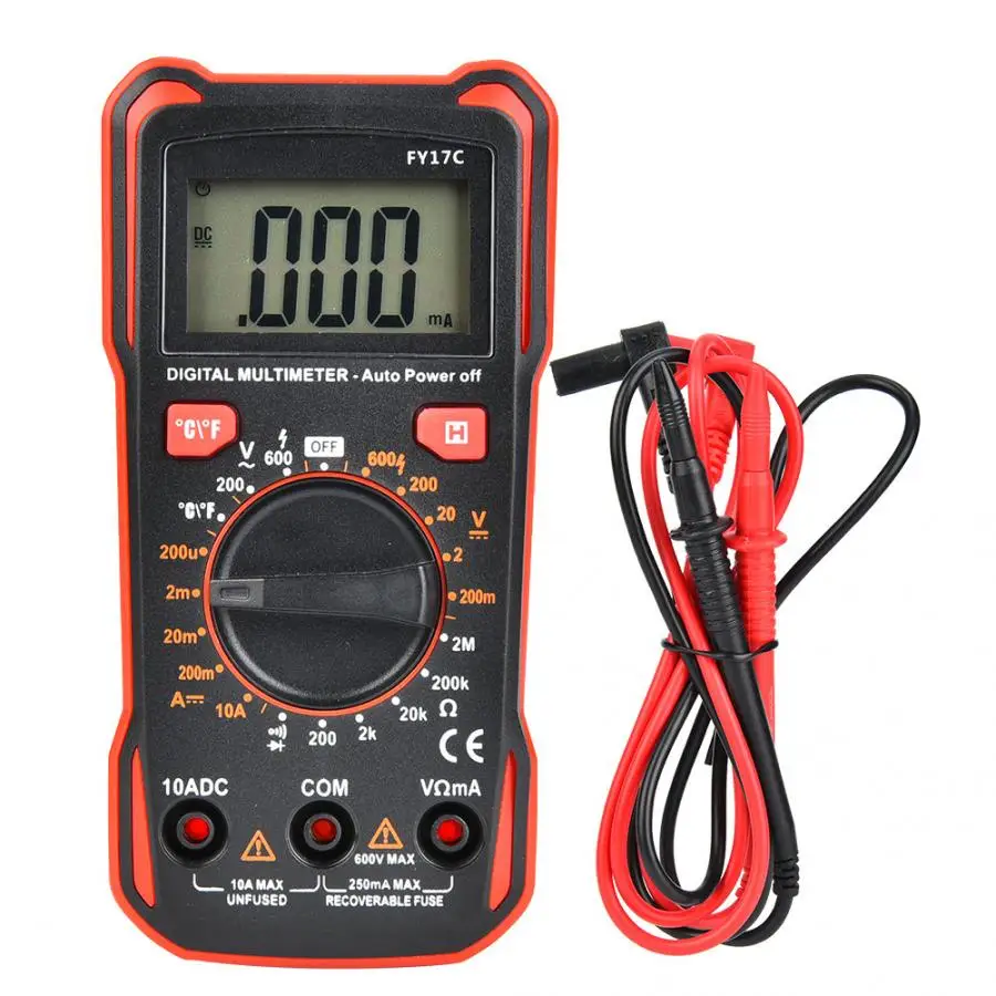 FY17C Mini Digital High-Precision Multi-Functional Multimeter Household Maintenance Universal Meter for AC/DC Voltage DC Current |