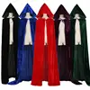 Adult Halloween Velvet Cloak Cape Hooded Medieval Costume Witch Wicca Vampire UK ► Photo 2/6