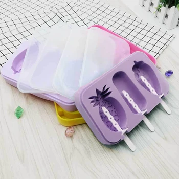 

Creative DIY Homemade Ice Cream Pineapple Strawberry Classic Popsicle Ice Cream Mold Manual Popsicle Mold Kitchen Tool Gadgets J
