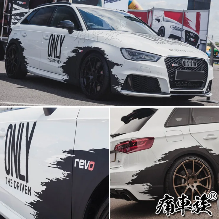  Car stickers for Audi A3 S3 A4 S4 Golf 7.5 car stickers pull flowers Racing decoration modification