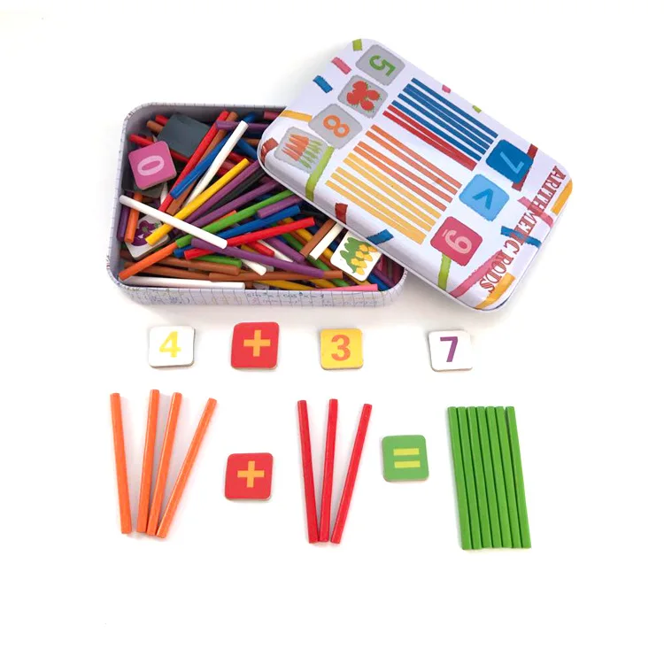 

Children's Math Teaching First Grade Arithmetic Rods Addition And Subtraction Counting Sticks Educational Arithmetic Toy