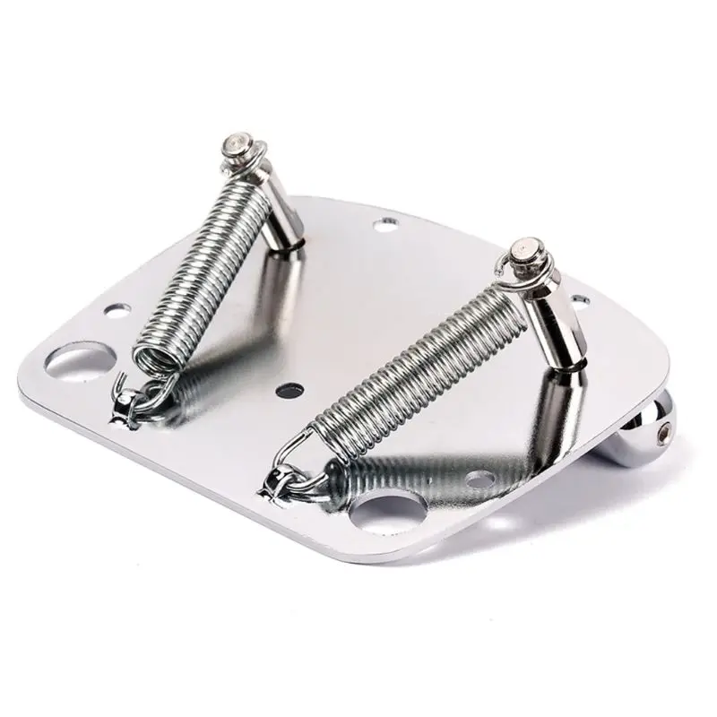 4Pcs/set Guitar Bridge Plate Metal Tremolo Bridge for Mustang Jazzmaster Guitars Q6PB