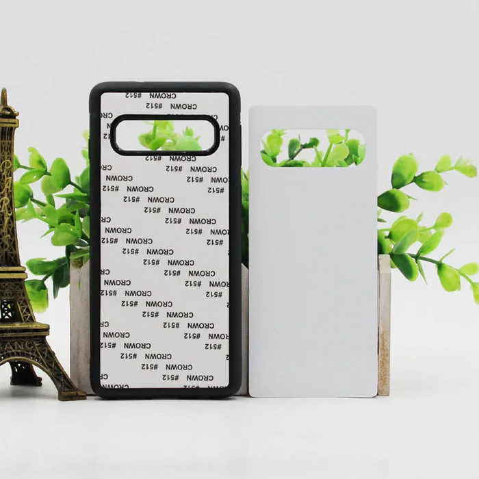 

5PCS For Samsung Note 10 Plus 9 8 S9 S8 S10E S10 Plus Blank Silicone TPU+PC Sublimation print Case with Aluminum Inserts