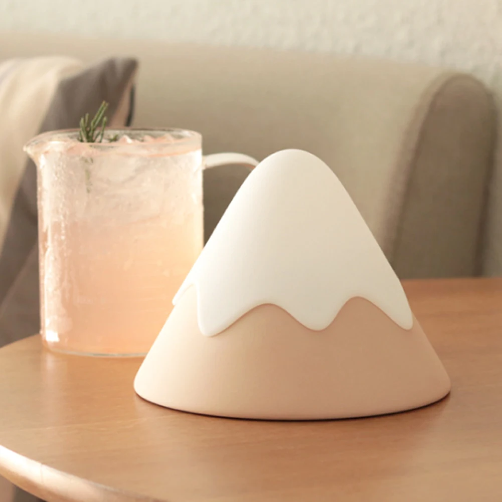Home Timer Kids Snow Mountain Night Light Rechargeable Touch Activated Led Wireless Bedside Motion Sensor Sound Control