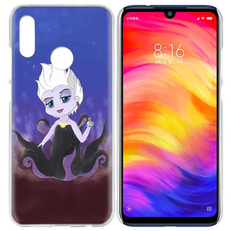 06 Чехол для Xiaomi Redmi Note 7 7A фотоаппаратов моментальной печати 7S 6 6A 5 Y3 K20 mi 8 до 9 лет CC9 CC9E A1 A2 A3 играть F1 Lite Pro Plus Урсула, Русалочка - Цвет: 06