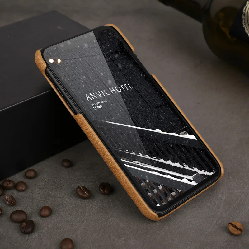 Винтажная чехол для Iphone 6 ручной работы из натуральной кожи S 7 8 Plus 11 Pro 11Pro Max простая деловая задняя крышка для Iphone XR XS Max X