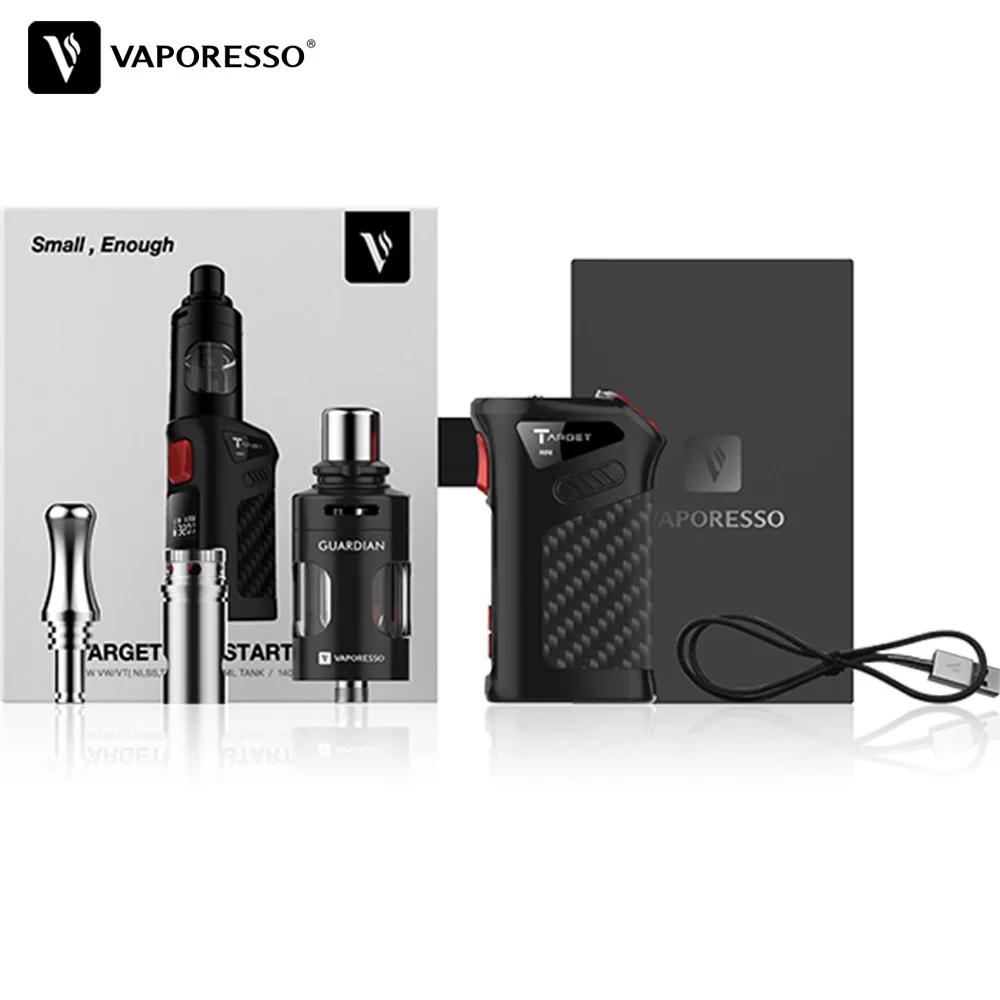 Оригинальный Vaporesso Target Mini Kit вейп 40 Вт TC бокс мод с резервуаром Guardian 1400 мАч