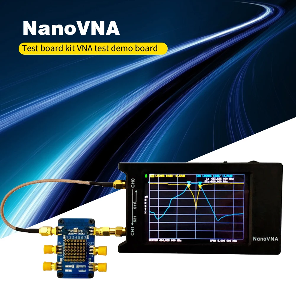 NanoVNA Testboard Kit VNA Vector Network Analysis Test Demo Board J8 - AliExpres