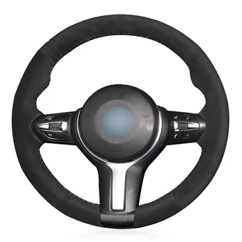 

Black Faux Suede DIY Hand Car Steering Wheel Cover for BMW (M Sport) 3 Series 320d 328i 330i F30 F31 (Touring) F34 2012-2019