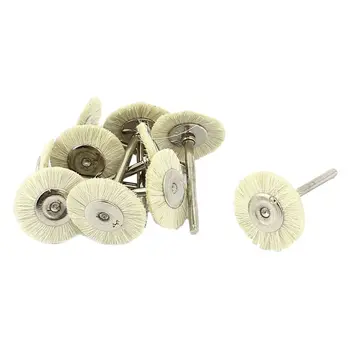 

Promotion! 10pcs 35mmx3mm Straight Shank Polishing Buffing Wheel Brush Tool