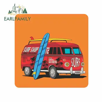 

EARLFAMILY 13cm x 12.9cm for Surf Hawaii Camper Car Truck Decal Bumper Window Anime Fashion Waterproof Motorcycle Car Stickers