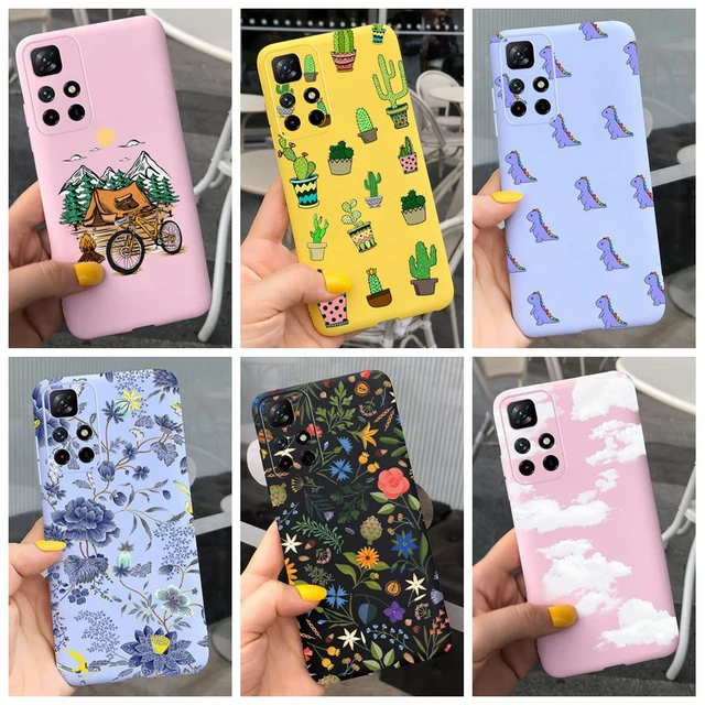 Funda De Teléfono Para Xiaomi Redmi Note 11, 11t, 5g, Flor, Cactus, Suave,  A La Moda - Carcasas Y Estuches Para Móviles - AliExpress