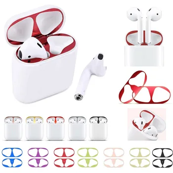 

Skin Accessories Protective Cover Metal Thin Film for Airpods Pro Sticker Iron Shavings Gold Plating Dust Guard For AirPods 3