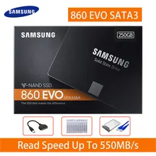 ซัมซุง SSD 860 EVO 250 GB 500GB ภายใน Solid State Disk ฮาร์ดดิสก์ไดรฟ์ SATA3 2.5 250 GB นิ้วแล็ปท็อปเดสก์ท็อป PC TLC DISCO Duro(China)