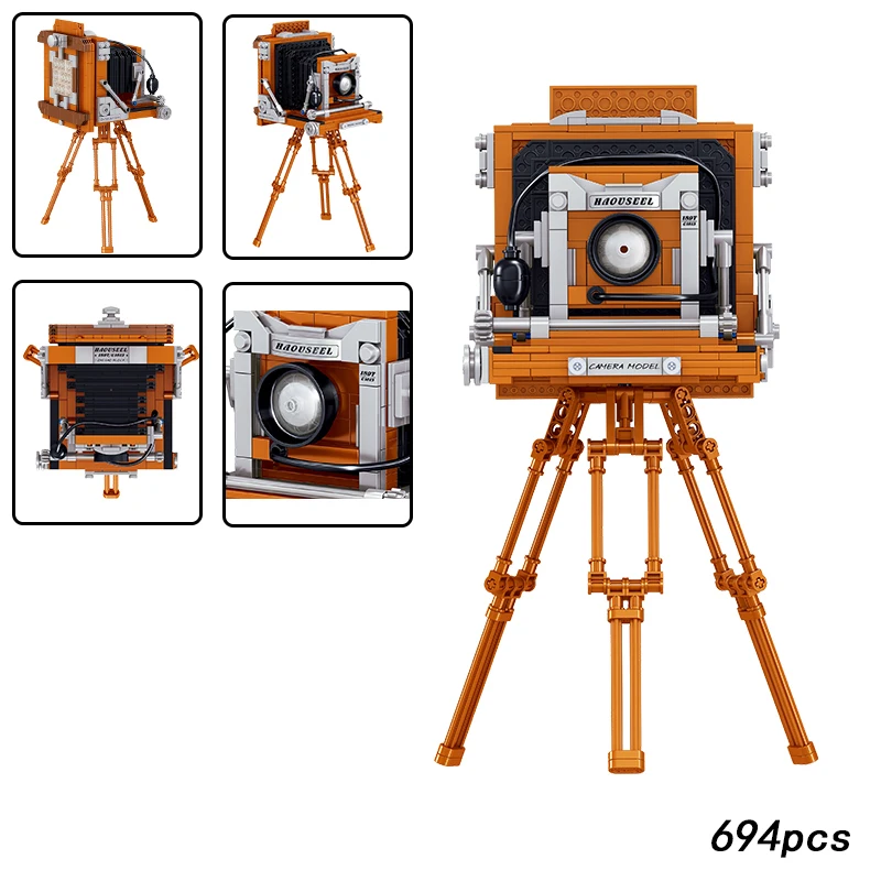 New Retro Camera Min Digital Building Blocks Collecting Creative MOC Educational Toys Bricks Birthday Gifts For Kids Boys | Игрушки и
