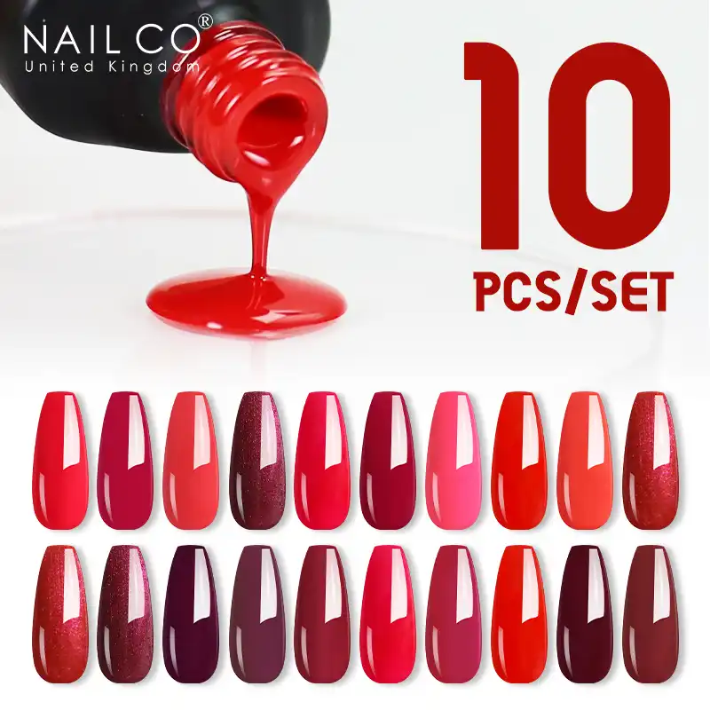 Nailcoジェルネイルポリッシュセット専門家のため10個ワニスハイブリッドネイル用品半永久ネイルアートソークオフuv Ledゲルラッカー ネイルジェル Aliexpress