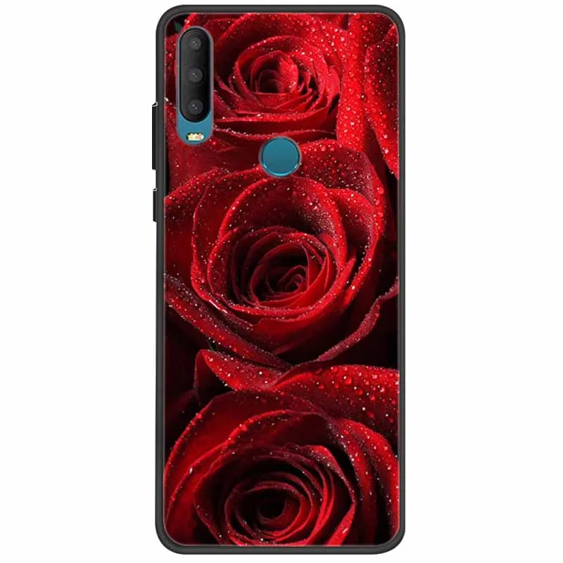 Chic Silicone Marble Black Phone Case with Soft Protective Bumpers