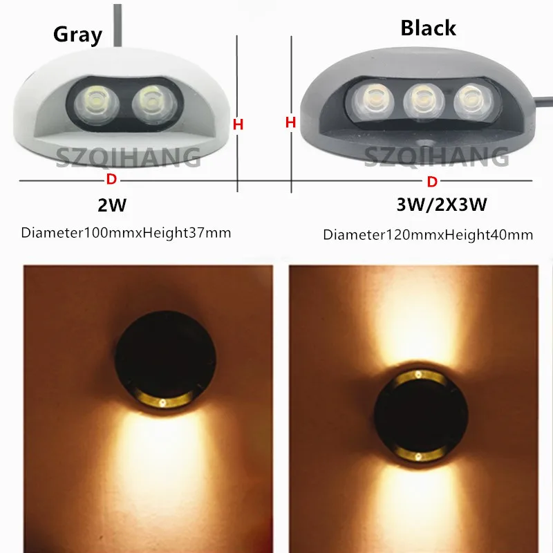 3W 6W DC12V/110V/220V Outdoor Lighting Garden Yard Step Stairs Floor Deck LED Surface mount Inground Lamps LED Underground light