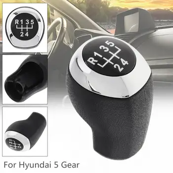 

5 Speed ABS Plastic Chrome Car Manual Gear Shift Knob Handball Fit for Hyundai Accent Solaris 2011-2014
