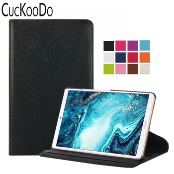 

200Pcs/lot For Huawei MediaPad M6 8.4 Case 360 Degree Rotating PU Leather Cover Case For Huawei MediaPad M6 8.4 inch Tablet