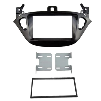 

NEW-Car Radio Fascia Facia Stereo Dash Kit Panel Trim for Opel Corsa E From 2015, Adam From 2013 - Black