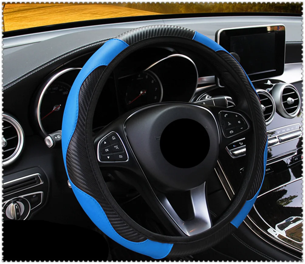

Diameter 37-38CM without inner ring elastic car steering wheel cover for Opel ASTRA 1998 2004 CORSA 2006 2000