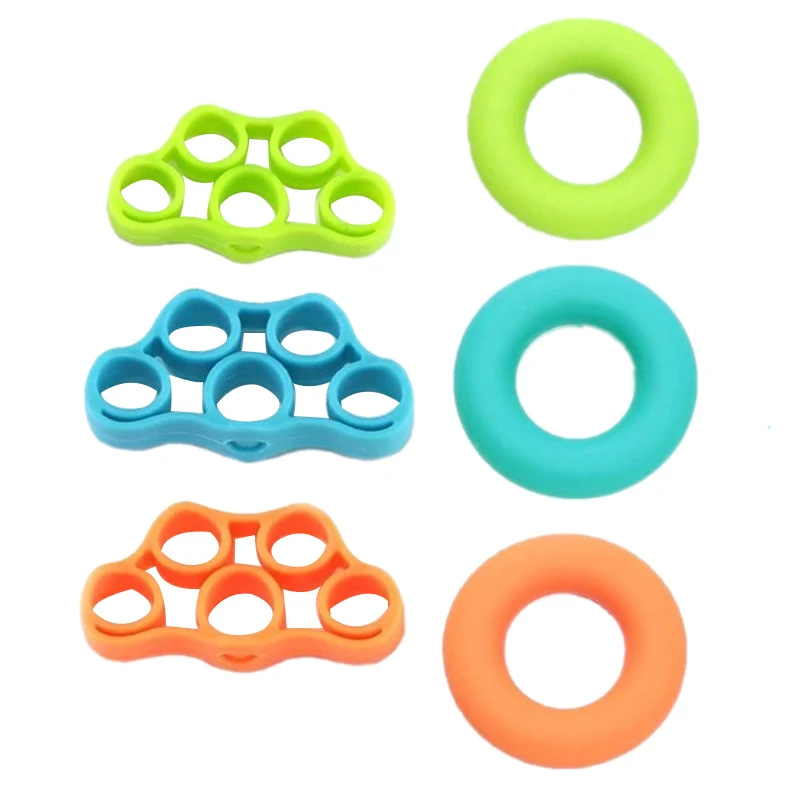 6 Pack Hand Grip Strengthener Finger Stretcher Strength Trainer for Carpal Tunnel Exercise and Rock Climbing | Спорт и развлечения
