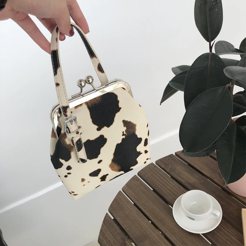  Casual Cow Pattern Clip Women Handbags Brand Designer Ladies Totes Crossbody Bags Fashion Female Sh - 4000128075721