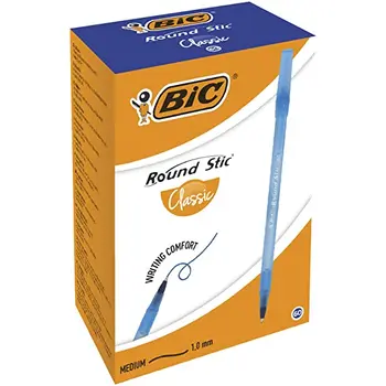 

Bic ROUND STIC BLUE 60 LI BALLPOINT PEN GK0111391