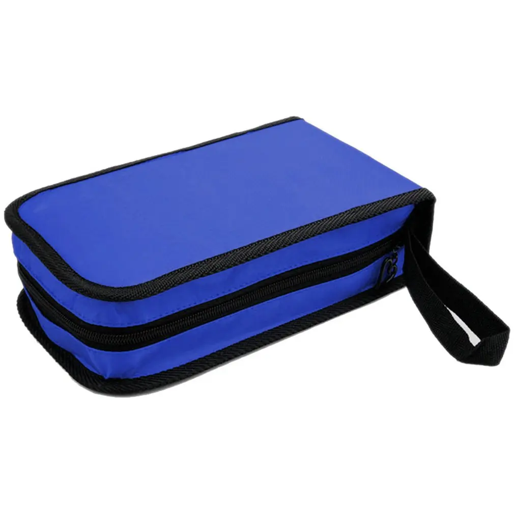 Outdoor Nylon Double Insulation Bag Travel Stainless Steel Folding Picnic Portable Double Insulation Tableware - Цвет: Зеленый