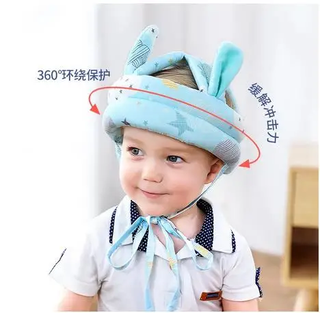 Toddler Infant baby Safety Helmet Baby Protective Hat Floral Print Headrest Head Pad Comfortable Harnesses Cap | Детская одежда и