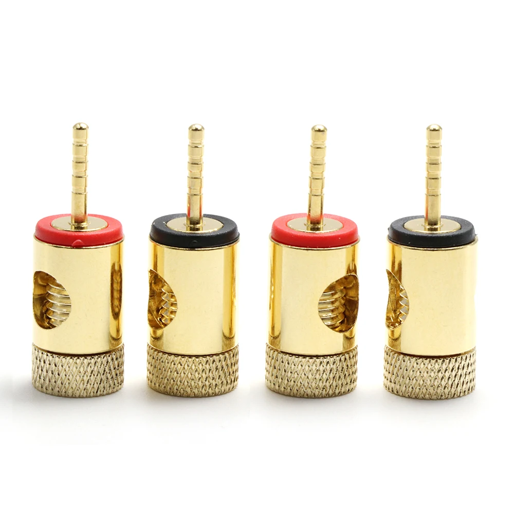 BA404 High Performance High Performance Gold Plated Banana Connector Banana Adapter Hi End Plugs,Speaker Terminal banana plug