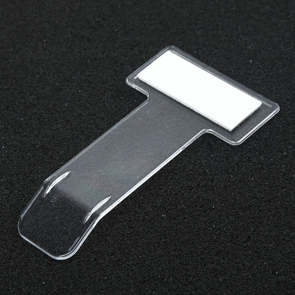 

5pcs Ticket Clip Accessories Accessory Car Window Windscreen Card Clear Holder Parking Plastic Sticker Durable