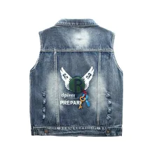 Весенняя одежда, детский ковбойский жилет, ковбойский жилет без рукавов для младенцев, Детское пальто, жилет